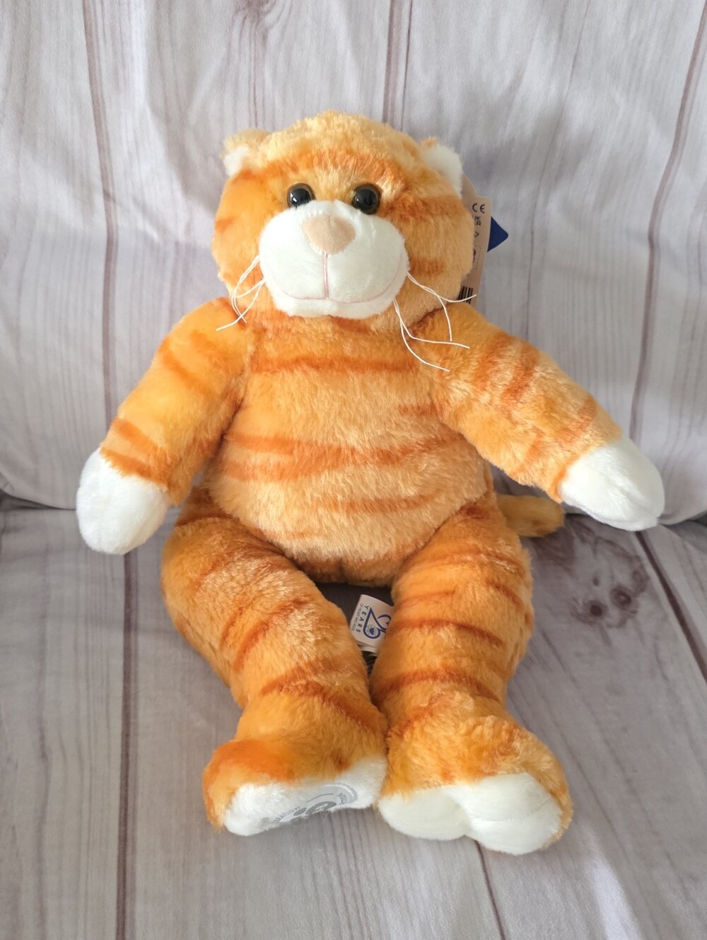 Build-A-Bear Orange Tabby Cat Plush Stuffed  Toy 25th Anniversary 16 Inch 2022